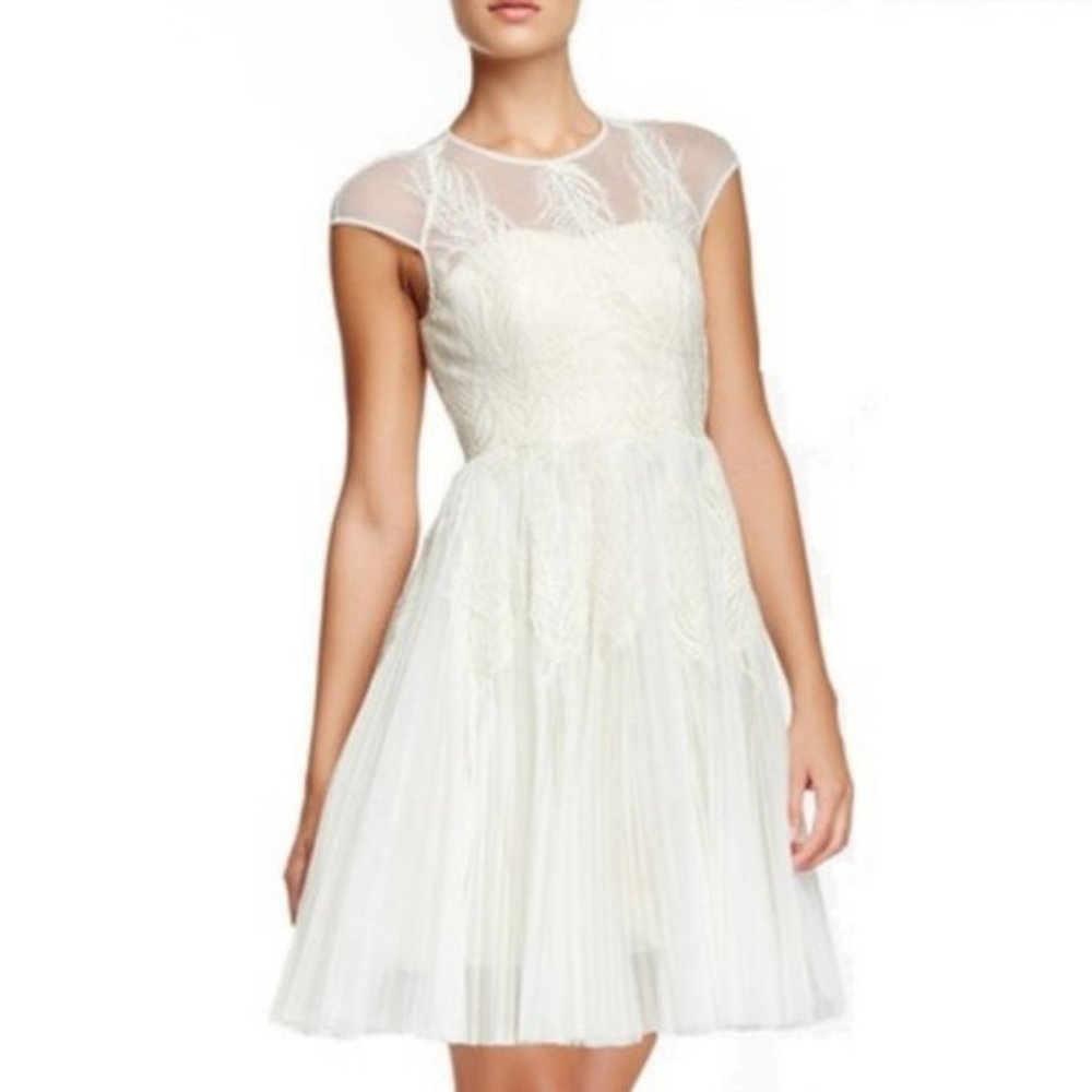 Ted Baker Miyaa Embroidered Mesh Dress, US 2